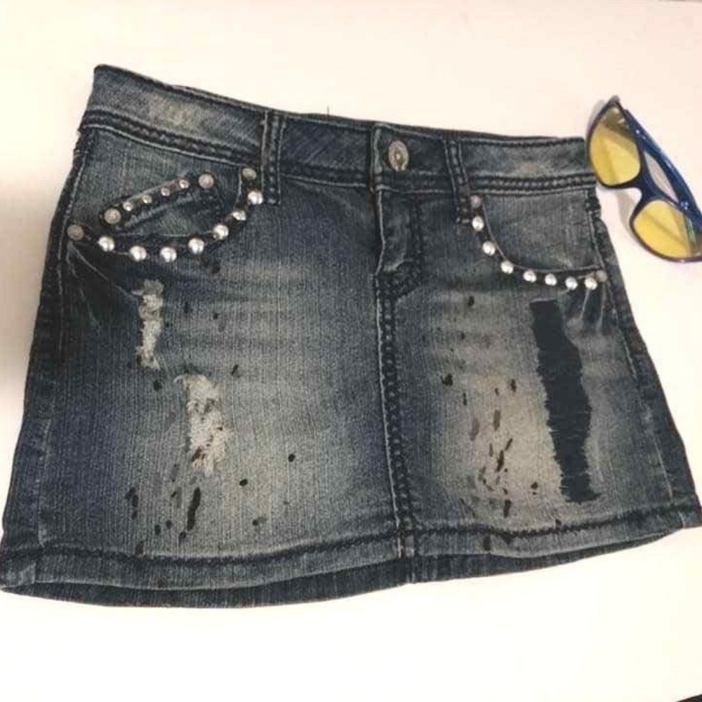 Women's Almost Famous mini denim skirt, size 0